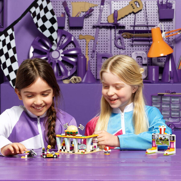 Lego Friends Andrea's Drifting Diner with Go Kart Building Blocks for Girls (41349) - 345Pcs-31790