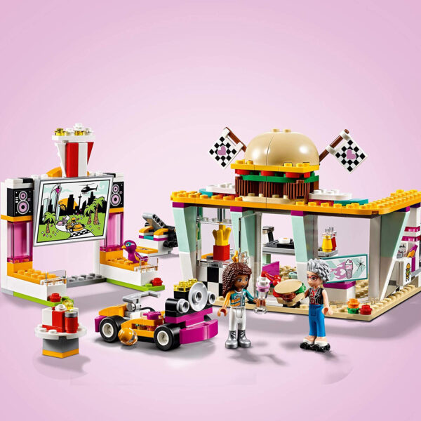 Lego Friends Andrea's Drifting Diner with Go Kart Building Blocks for Girls (41349) - 345Pcs-31794