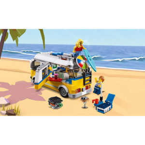 Lego Creator 3in1 Sunshine Surfer Van Building Blocks for Kids (31079) - 379 Pieces-31707