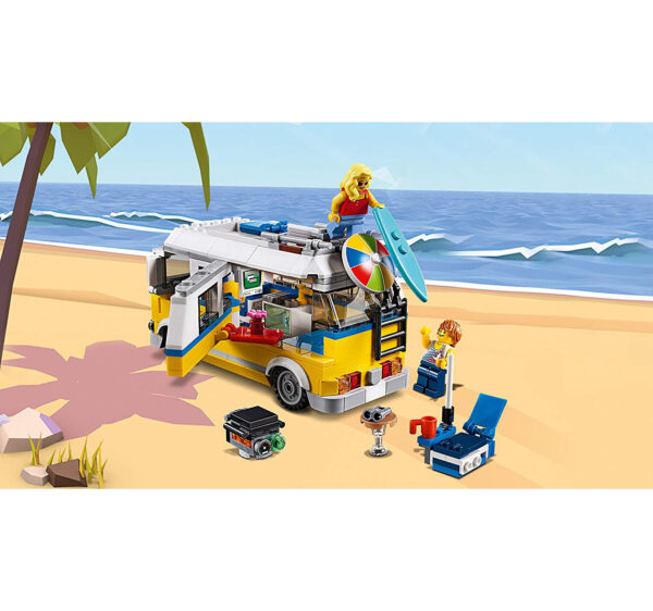 Lego Creator 3in1 Sunshine Surfer Van Building Blocks for Kids (31079) - 379 Pieces-31707