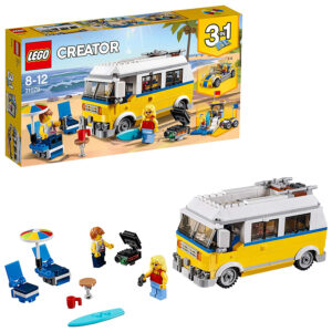 Lego Creator 3in1 Sunshine Surfer Van Building Blocks for Kids (31079) - 379 Pieces-0