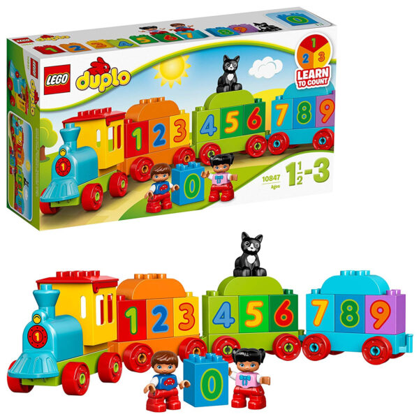 LEGO Duplo Number Train Building Blocks for Kids (10847) - 16 Pcs-0