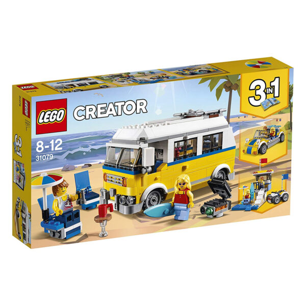 Lego Creator 3in1 Sunshine Surfer Van Building Blocks for Kids (31079) - 379 Pieces-31710