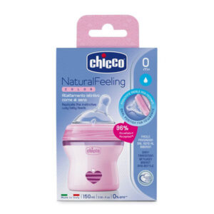 Chicco Natural Feeling Feeding (Pink) - 150ml-0