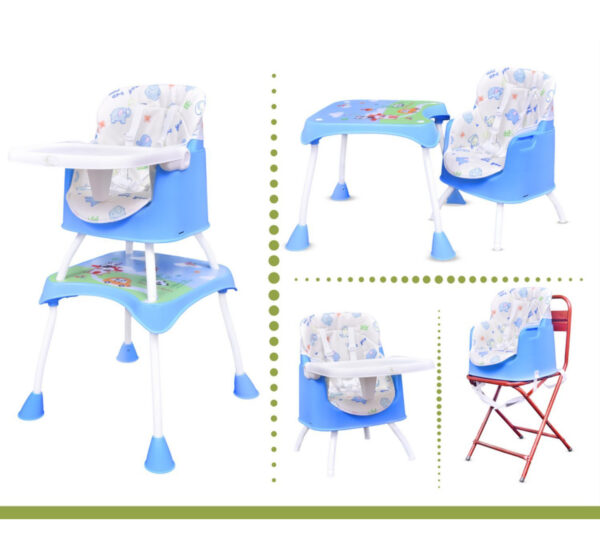 R for Rabbit Cherry Berry Grand - The Convertible 4 in 1 High Chair for Baby/Kids (Blue)-33117