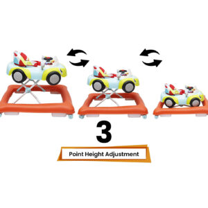 R for Rabbit F1 Racer - The Smart Car Shape Anti Fall Baby Walker with Adjustable Height and Music-32970