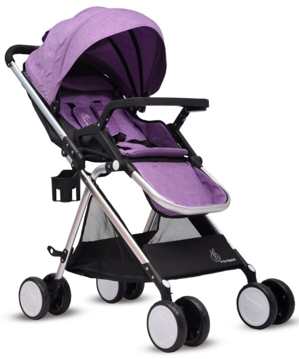 R for Rabbit Giggle Wiggle - The Feather Lite Stroller (Purple)-0