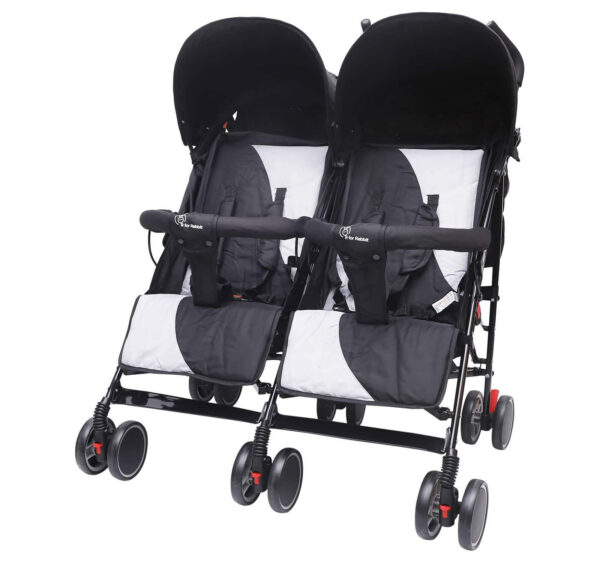 R for Rabbit Ginny and Johnny Twin Stroller – The Compact Twin Stroller for Twins-0