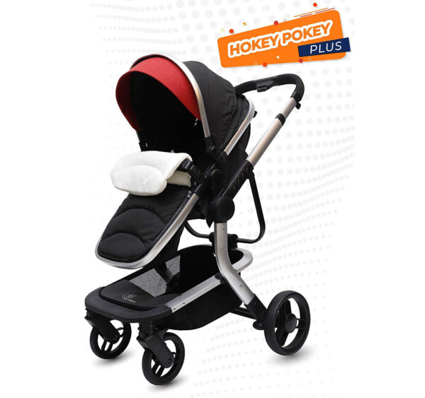 R for Rabbit Hokey Pokey Plus Baby Luxury Stroller and Pram - Ultimate Pram for Baby/Kids (Black)-0