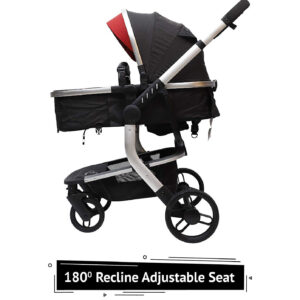 R for Rabbit Hokey Pokey Plus Baby Luxury Stroller and Pram - Ultimate Pram for Baby/Kids (Black)-32892