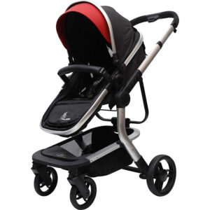 R for Rabbit Hokey Pokey Plus Baby Luxury Stroller and Pram - Ultimate Pram for Baby/Kids (Black)-32893