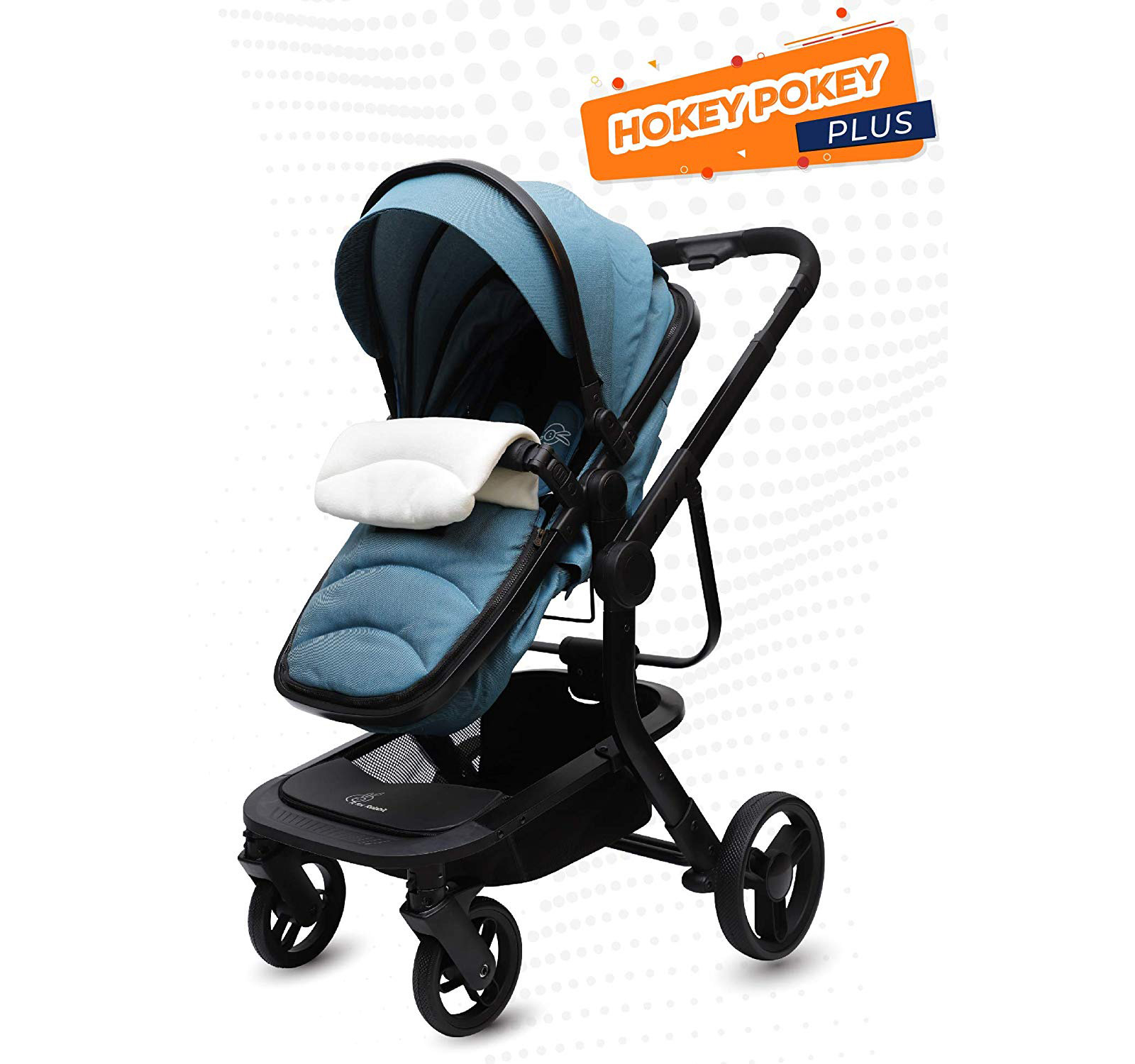 blue kids pram