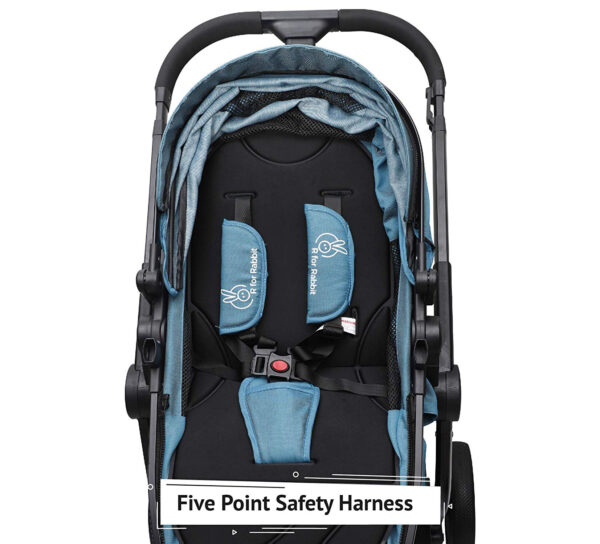 R for Rabbit Hokey Pokey Plus Baby Stroller and Pram - Ultimate Pram for Baby/Kids (Blue)-32903