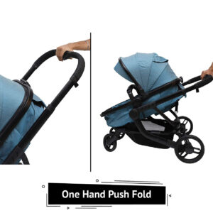R for Rabbit Hokey Pokey Plus Baby Stroller and Pram - Ultimate Pram for Baby/Kids (Blue)-32906
