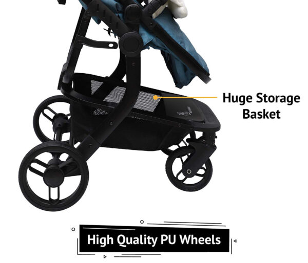 R for Rabbit Hokey Pokey Plus Baby Stroller and Pram - Ultimate Pram for Baby/Kids (Blue)-32908