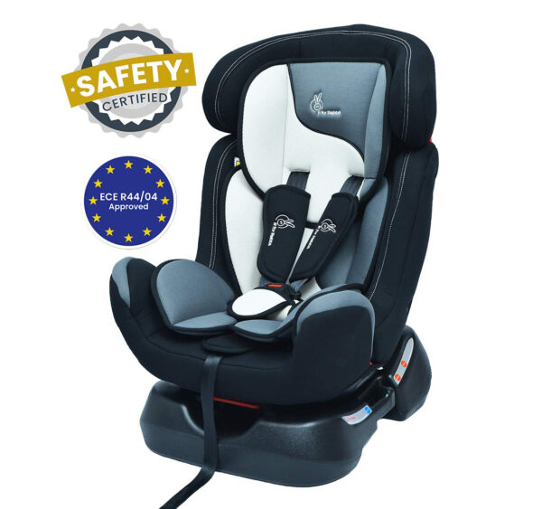 R For Rabbit Convertible Jack n Jill Grand Car Seat for Baby (0-7Y) - Black/Grey Shade-0