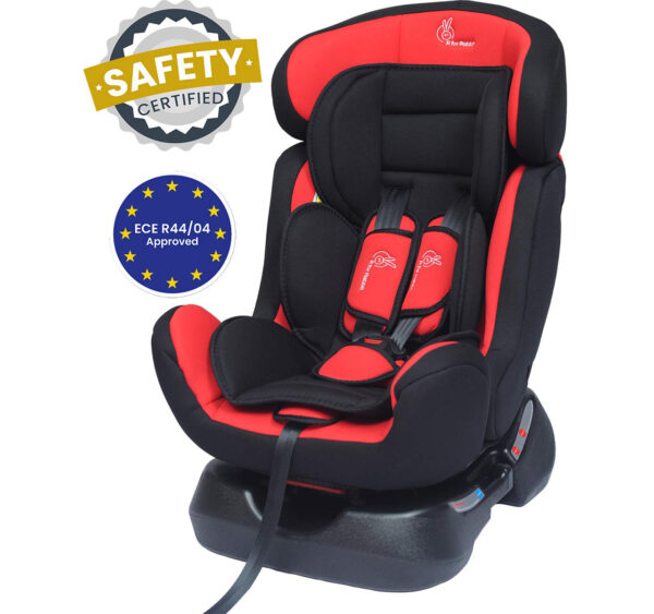 R For Rabbit Convertible Jack n Jill Grand Car Seat for Baby (0-7Y) - Red/Black-0