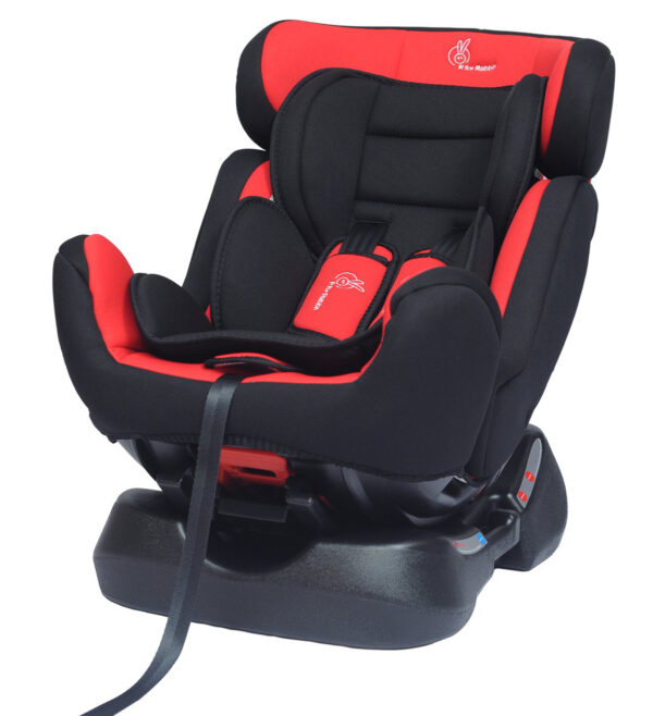 R For Rabbit Convertible Jack n Jill Grand Car Seat for Baby (0-7Y) - Red/Black-33073