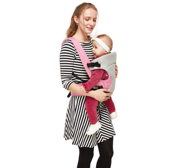 R For Rabbit New Cuddle Snuggle - 3 Way Comfortable Baby Carrier (Pink Grey)-33167