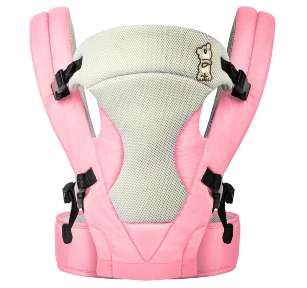 R For Rabbit New Cuddle Snuggle - 3 Way Comfortable Baby Carrier (Pink Grey)-33168