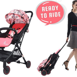 R for Rabbit Pocket Stroller Lite - The Most Portable Stroller (Pink)-0