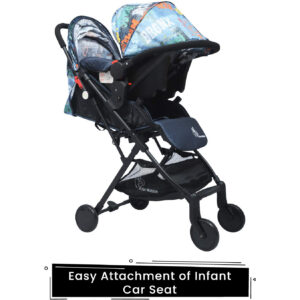 R for Rabbit Pocket Stroller Travel System - The Most Portable Travel System with Stroller and Car Seat (Grey)-32726