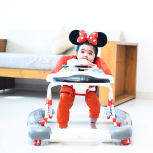 R for Rabbit Ringa Ringa Baby Walker - The Anti Fall Baby Walker Cum Rocker - (Red White)-32953