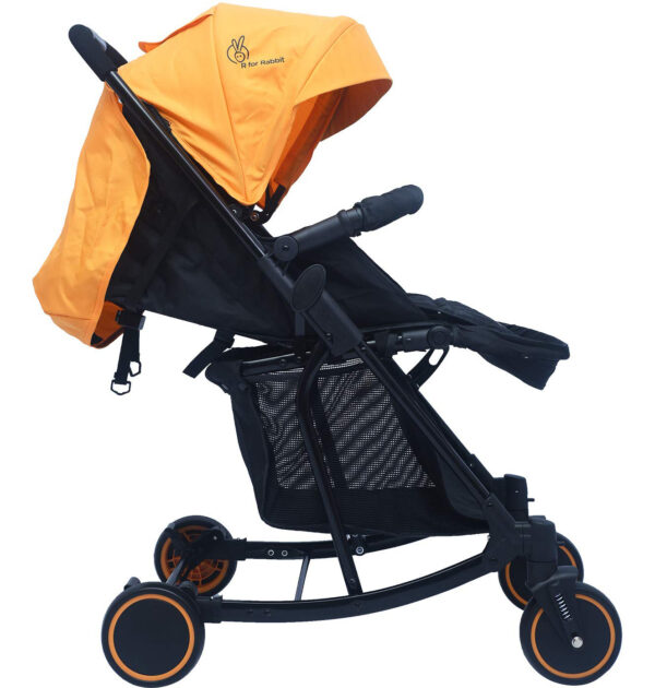 R for Rabbit Rock N Roll - The Rocking Baby Stroller and Pram for Babies - Yellow/Black-32740