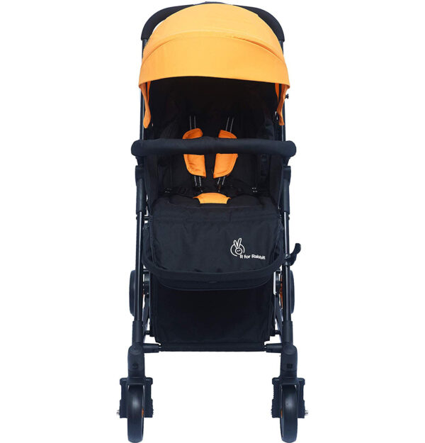 R for Rabbit Rock N Roll - The Rocking Baby Stroller and Pram for Babies - Yellow/Black-32741