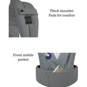 R For Rabbit Hug Me Elite - The Ergonomic Baby Carrier - Grey-33215