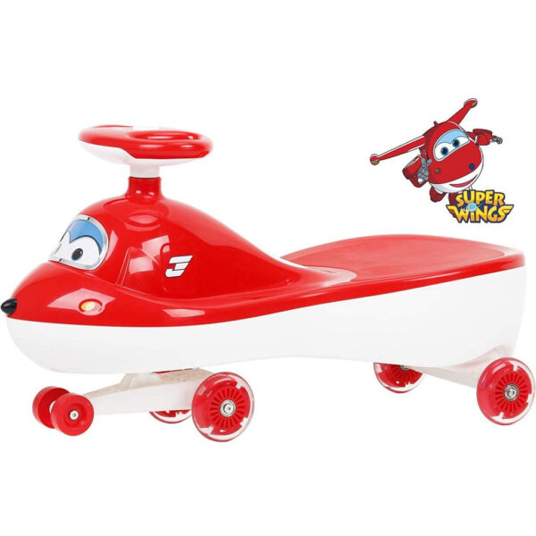 R for Rabbit Super Wings Swing Car - The Designer Magic /Twister Car for Kids / Baby (Red)-0