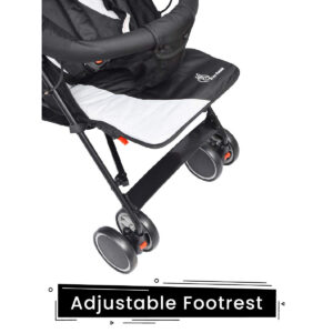 R for Rabbit Twinkle Twinkle Baby Stroller - The Compact Folding Baby Stroller and Pram (Black Grey)-32858