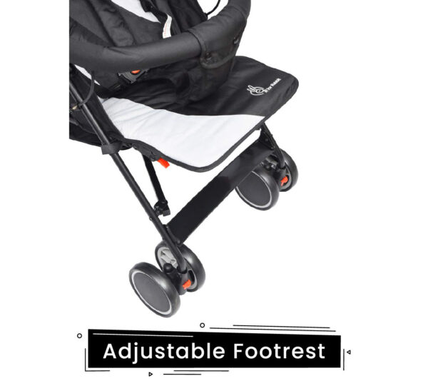 R for Rabbit Twinkle Twinkle Baby Stroller - The Compact Folding Baby Stroller and Pram (Black Grey)-32858