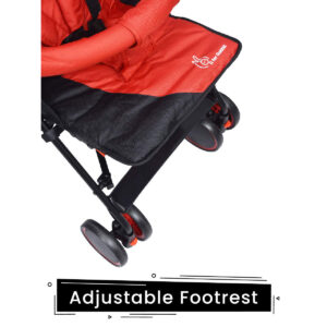 R for Rabbit Twinkle Twinkle Baby Stroller - The Compact Folding Baby Stroller and Pram (Red Black)-32840