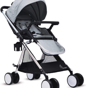R for Rabbit Giggle Wiggle - The Feather Lite Stroller (Grey)-0