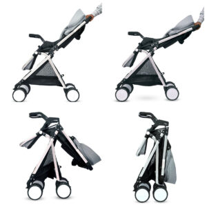 R for Rabbit Giggle Wiggle - The Feather Lite Stroller (Grey)-32803