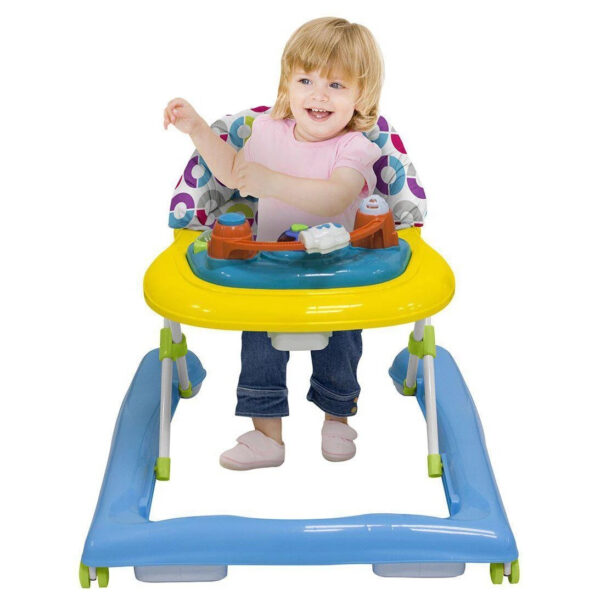 R for Rabbit Zig Zag Baby Walker - The Anti Fall Safe Baby Walkers (Yellow/Blue)-32935