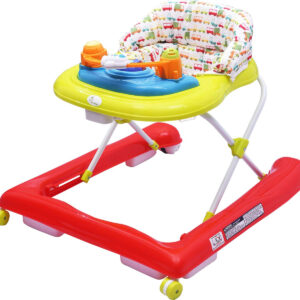 R for Rabbit Zig Zag Baby Walker - The Anti Fall Safe Baby Walkers (Red Green)-32923