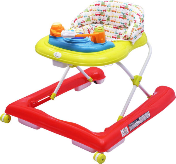 R for Rabbit Zig Zag Baby Walker - The Anti Fall Safe Baby Walkers (Red Green)-32923