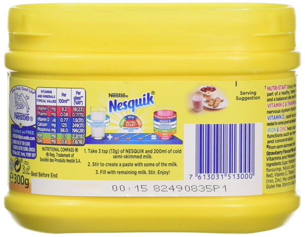 Nesquik Powder Strawberry, 300 g -33281