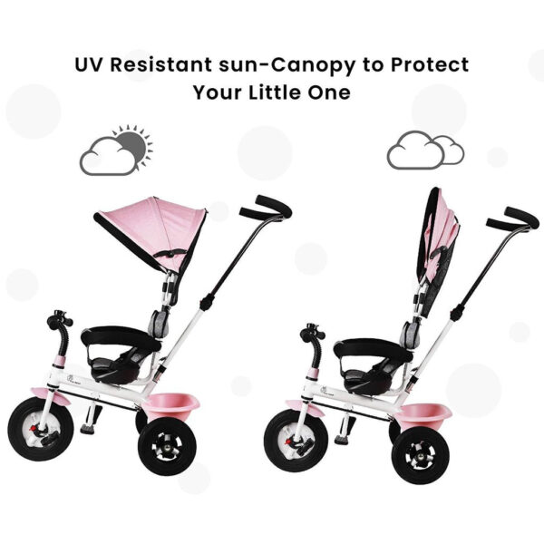 R for Rabbit Tiny Toes Sportz - The Stylish Plug N Play Tricycle For Babies Pink-33300