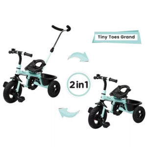 R for Rabbit Tiny Toes Grand The Smart Plug N Play Tricycle - Aqua Blue-33329