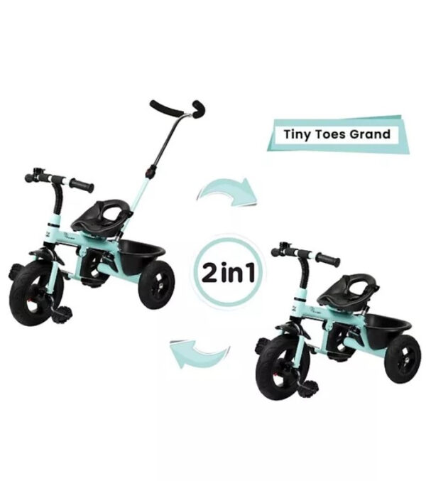 R for Rabbit Tiny Toes Grand The Smart Plug N Play Tricycle - Aqua Blue-33329