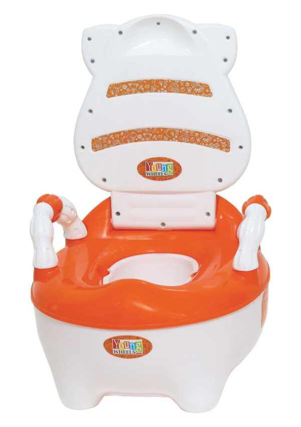 Young Wheel Baby Chair & Potty Trainer 2 in 1- Orange-33387