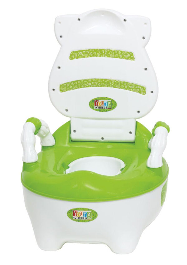 Young Wheel Baby Chair & Potty Trainer 2 in 1- Green-0