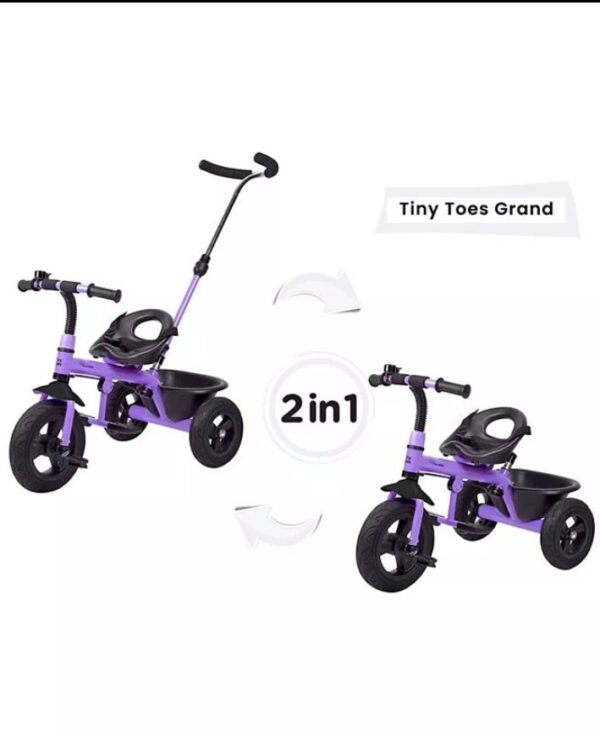 R for Rabbit Tiny Toes Grand The Smart Plug N Play Tricycle - Purple-33335