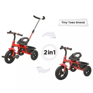 R for Rabbit Tiny Toes Grand The Smart Plug N Play Tricycle - Red-0